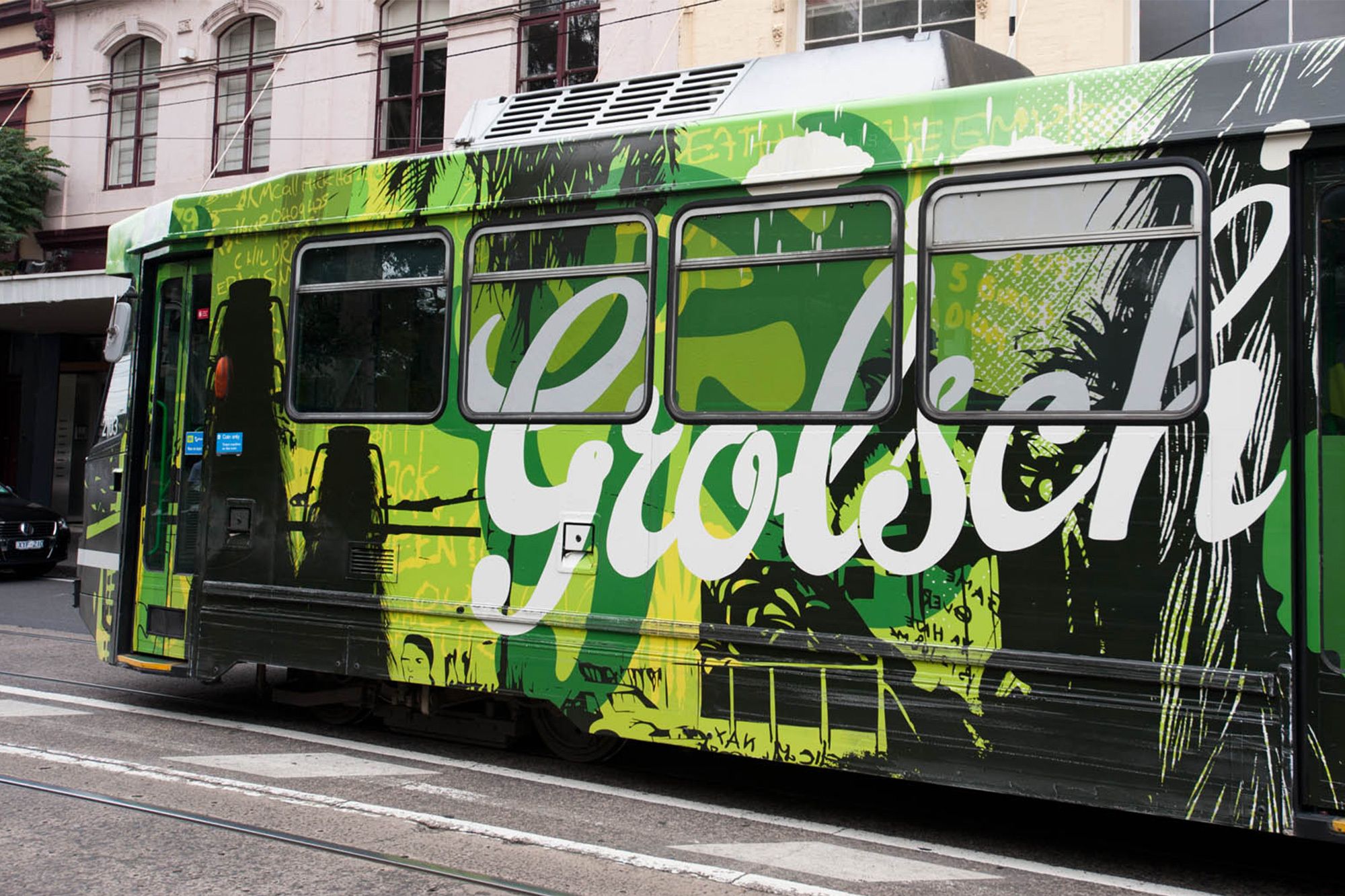 hunterand projects grolsch grid beer brand campaign grid tram